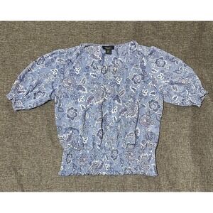 Rachel Rachel Boy Women's M Pullover Floral Peasant Blouse